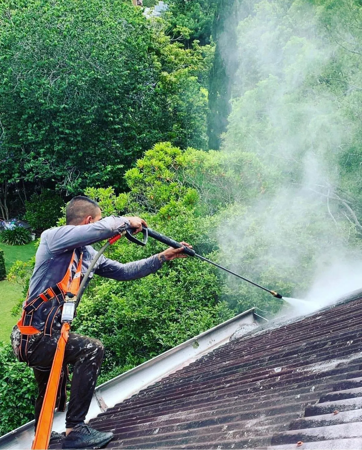 Photo inspiration: Roof Cleaning Services For Single Story Buildings Reference: Roof Cleaning